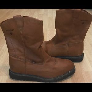 Brown Wolverine Steel Toe Boots